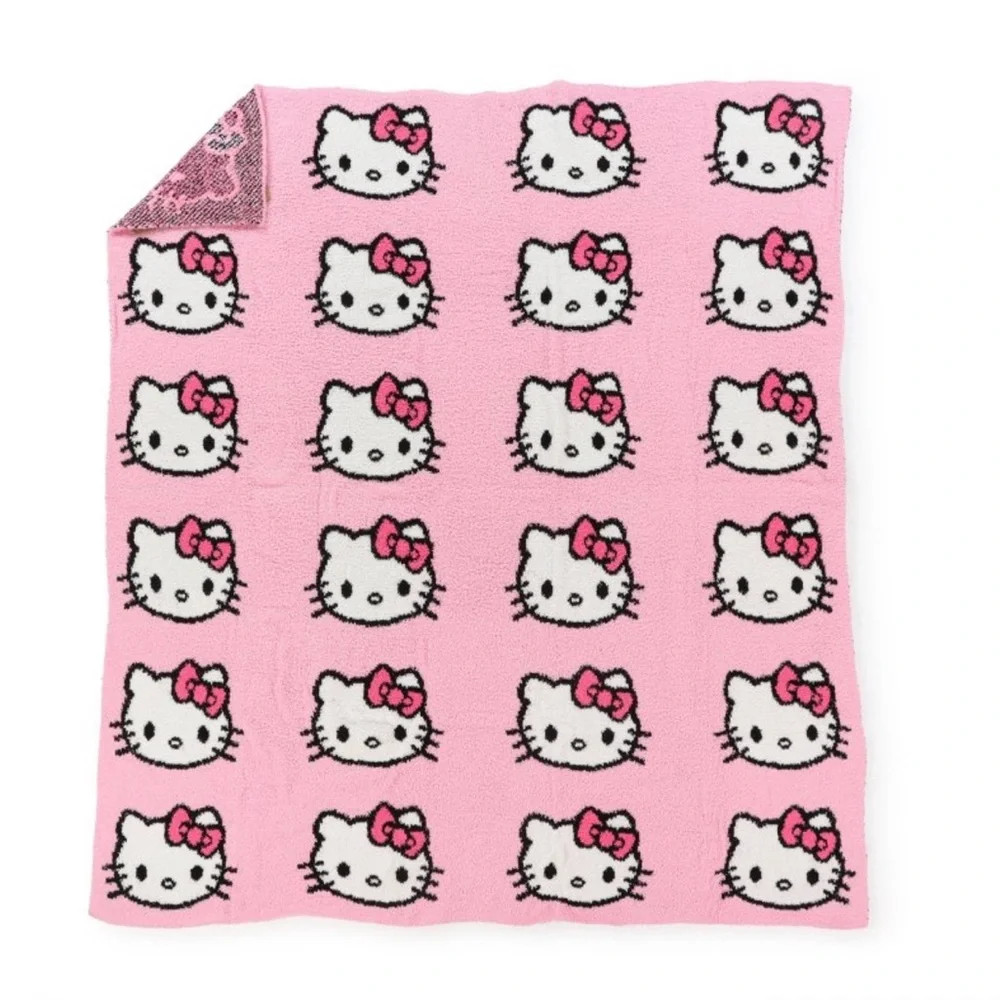 NWT Hello Kitty Pattern Pink Plush 50